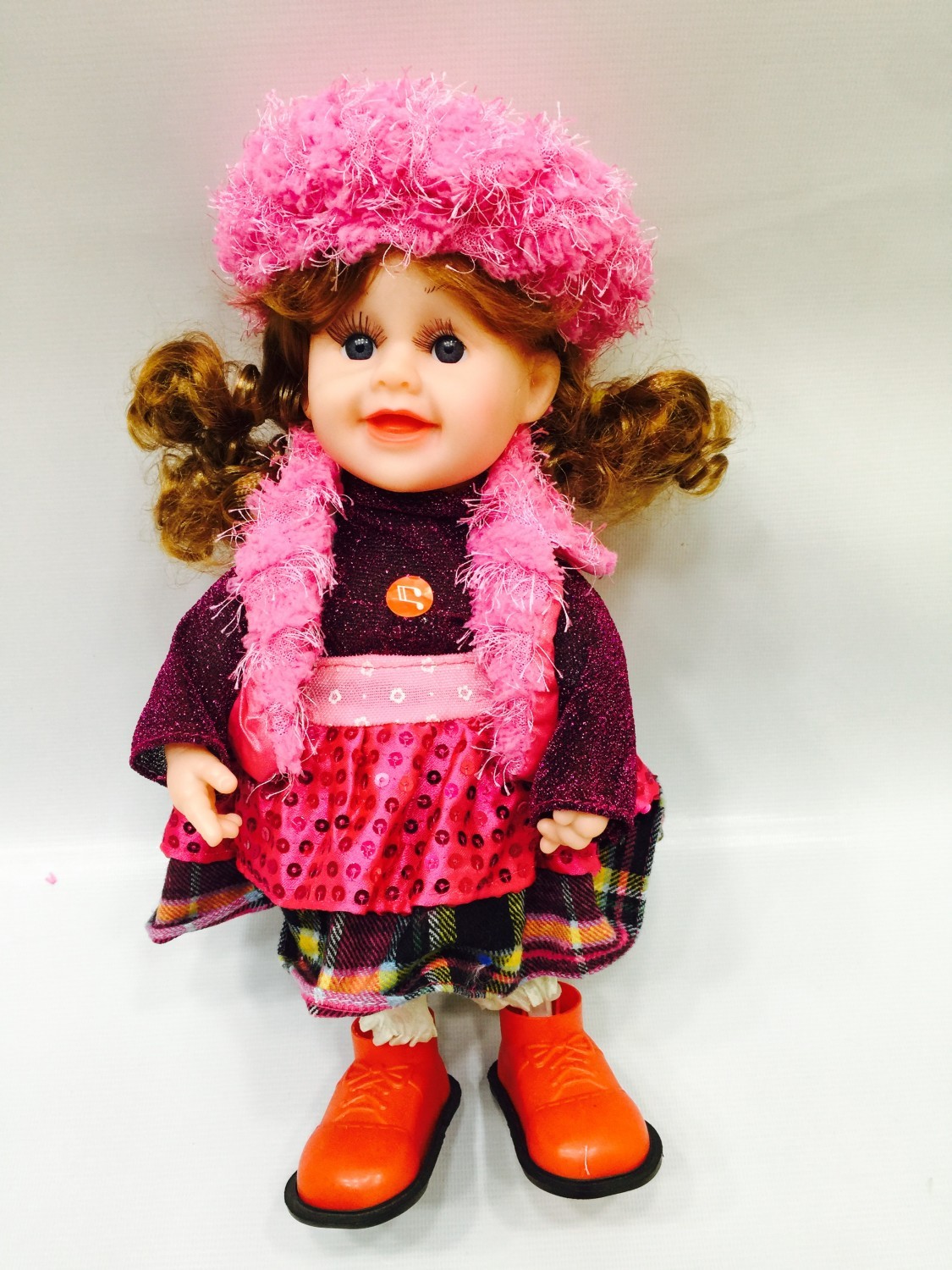 Pink Happy Doll Musical Dancing Toy