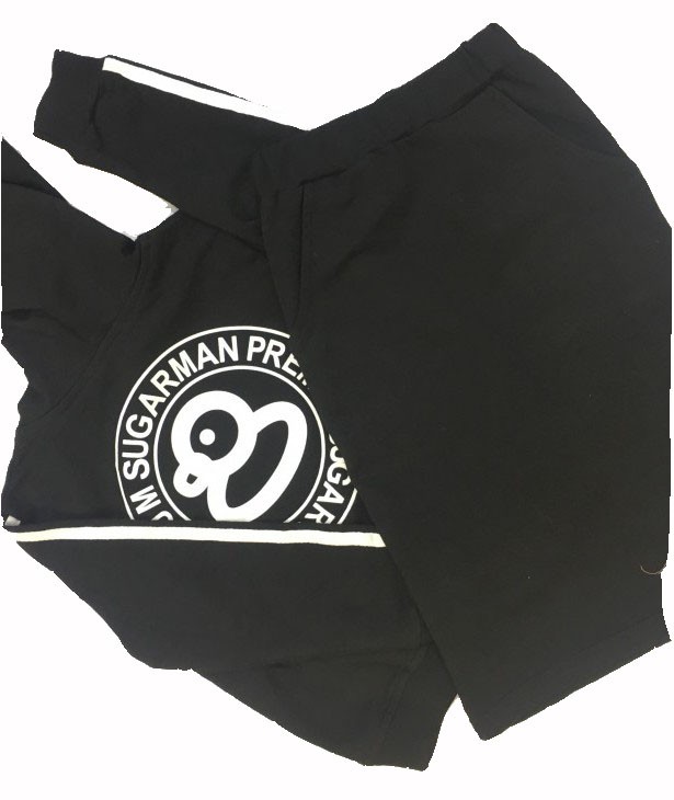 black hoodie set