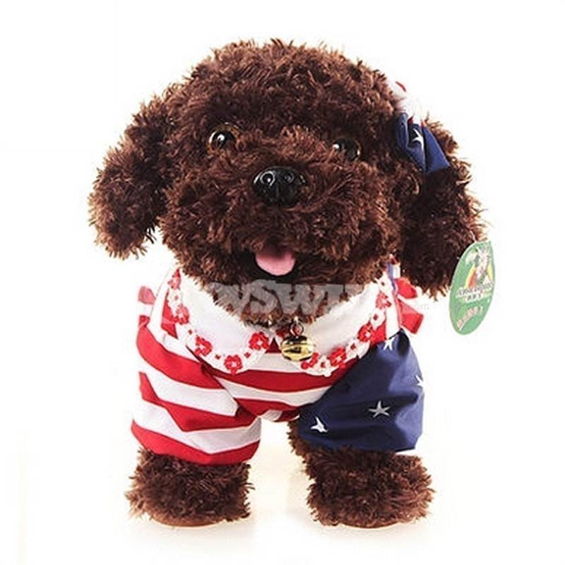 Cute American Flag Clothes Toy Poodle Plush Toy Type G BUY ONLINE NEPAL