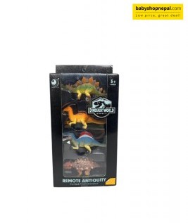 Dinosaur World Jurassic, Remote Antiquity Pull Back Powered Dinosaur 4 Pcs Toy Set  1