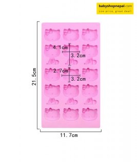 Kawaii Hello Kitty Themed Silicone Chocolate Mold, Baking Tools, Ice Tray Silicone Mold 5