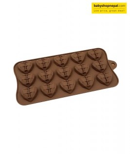 Heart Shaped Cavities Silicone Mold, Chocolate Moulds  3