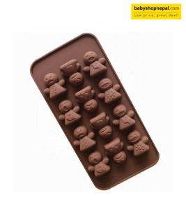 12 Hole Face Chocolate Molds, Little Angel Silicone Molds, Non-Sticky Molds 4