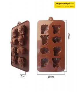 Animal Silicone Molds, Hippos, Lions and Bears Shaped Chocolate Molds  4