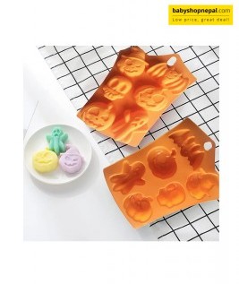 Halloween Silicone Baking Molds, Pumpkin Chocolate Moulds 6