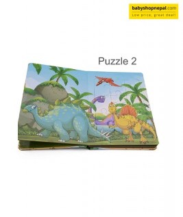 Puzzle Book Dinosaur With 6 Jigsaw Puzzle, Dinosaur Puzzle Book 3
