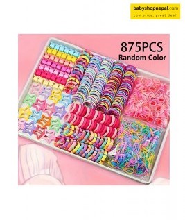875-Piece Kids Hair Accessories Box &ndash; Assorted Hair Clips, Hair Bands & Hair Ties for Girls 1