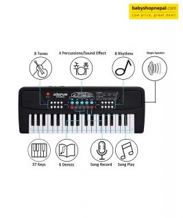 Educational Kids Piano With Mic: 37 Keys, Rhythms, Tones and Demos, Electronic Keyboard Piano 3