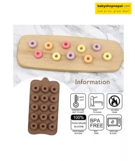 3D Mini Donuts Silicone Chocolate Molds, Silicone Mold Baking Tools, Non-Sticky Soap, Candy, Gummy, Cake, Chocolate Baking Molds  4