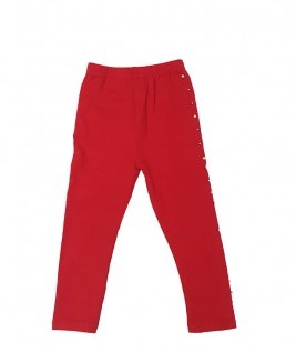 Red Beilu Pearls leggings-1