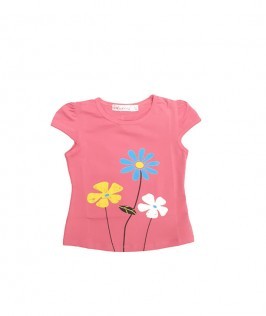 Flower Themed kids T-shirt-1
