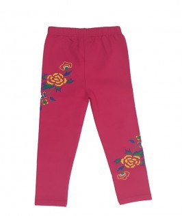 Flower Printed Pink leggings 1