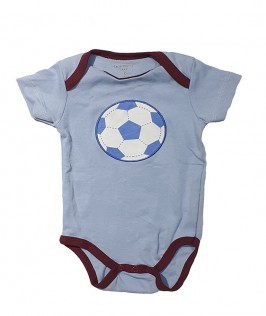 Football themed baby romper 1