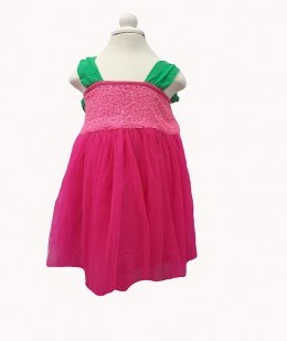 Pink Lesh frock-1