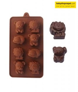 Animal Silicone Molds, Hippos, Lions and Bears Shaped Chocolate Molds  6