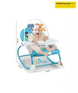 MULTIFUNCTIONAL BABY CARDLE CRADLE,2 IN 1 BABY ROCKING CHAIR  3