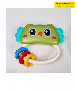 HANDBELL BABY RATTLE TOY, 7 Piece Animal Design Rattle and Teether Set 6