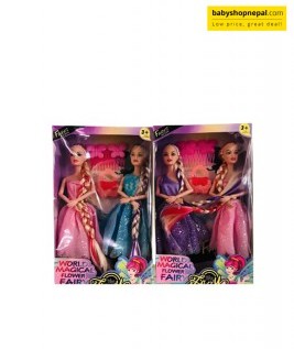 World Magical Flower Fairy Doll Sets, Fairies Tale Fairy, Fairy Barbie Doll Twin Set-2