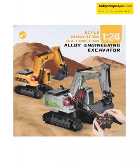 Construction Excavator Toy, Engineering Model Digger Truck, Rechargeable Truck-1
