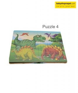 Puzzle Book Dinosaur With 6 Jigsaw Puzzle, Dinosaur Puzzle Book 5
