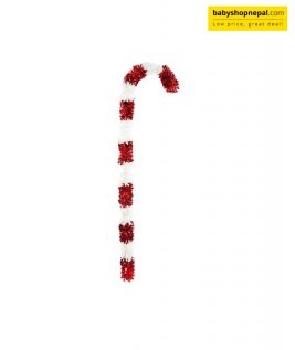 Tinsel Candy Cane Lawn Decor, Candy Cane 4-ft 3