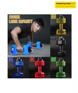 2.2L Dumbbell-Shaped Sports Water Bottle &ndash; Large Capacity Gym Fitness Bottle 1