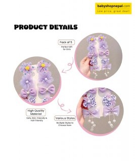 Baby Bow Hair Clip &ndash; Cute Fabric Bowknot Hair Accessory for Girls 2