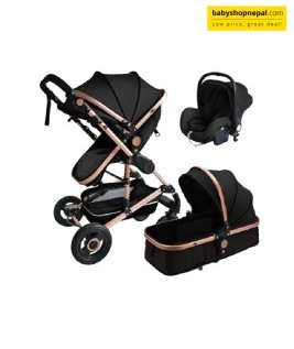 Multifunctional Folding 3-in-1 Baby Stroller with Car Seat 1