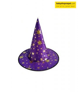 Purple Joker Witch Hat | Triangle-Shaped Birthday Celebration Hat for Costumes & Themed Parties 1
