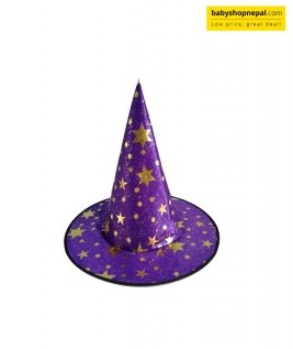 Purple Joker Witch Hat | Triangle-Shaped Birthday Celebration Hat for Costumes & Themed Parties 4