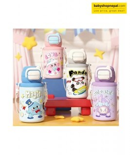 WATER FLASK 500ML &ndash; Korean Style Stainless Steel Vacuum Thermos for Children-1