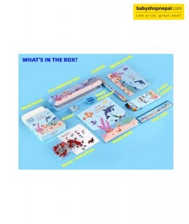 Sea Animlas Themed Stationery Gift Box for Kids &ndash; Lovely School Gift Box Set 4
