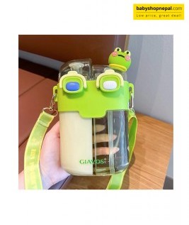 Giavos 780ml Dual-Compartment Cartoon Water Bottle &ndash; Carry Water & Juice in One Bottle 2