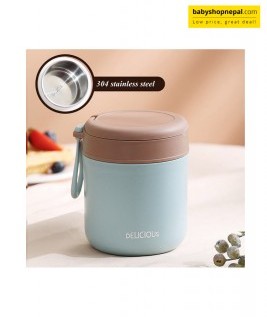 WARMER CAN STEEL 300ML, Stackable Stainless Steel Thermal Lunch Box With a Leak Proof Screw Cap-2