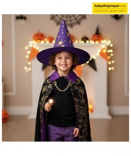 Purple Joker Witch Hat | Triangle-Shaped Birthday Celebration Hat for Costumes & Themed Parties 5