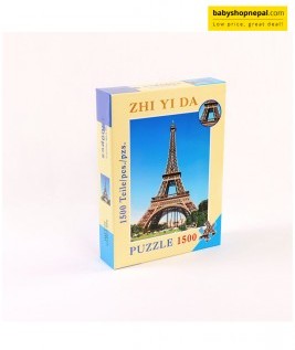 ZHI YI DA Eiffel Tower Jigsaw Puzzle with 1500 Pieces, Educational Puzzles Set 3