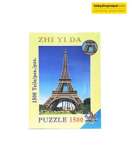 ZHI YI DA Eiffel Tower Jigsaw Puzzle with 1500 Pieces, Educational Puzzles Set 4