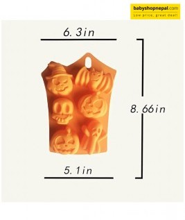 Halloween Silicone Baking Molds, Pumpkin Chocolate Moulds 10