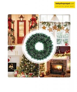 Christmas Wreath, 18 inch Artificial Christmas Wreath-2