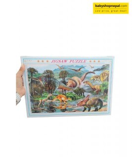 1000-Piece Colorful Dinosaur Jigsaw Puzzle &ndash; Prehistoric Landscape Puzzle for Kids & Adults 3