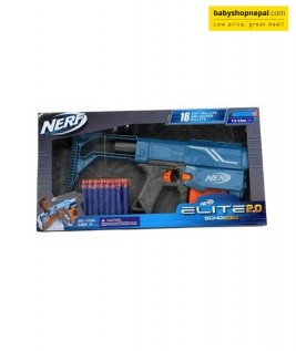 Nerf Elite 2.0 Echo CS-10 Blaster Toy Gun &ndash; Blue & Grey Foam Dart Blaster 1