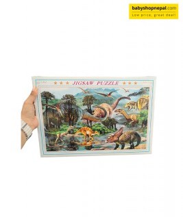 1000-Piece Colorful Dinosaur Jigsaw Puzzle &ndash; Prehistoric Landscape Puzzle for Kids & Adults 2