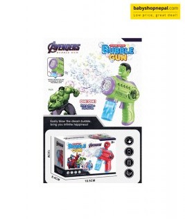 Avengers Bubble Gun Ironman, Spiderman, Captain America, Hulk, Power Driven Bubble Gun-1