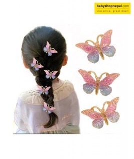 Baby Butterfly Hair Clips Set &ndash; Cute Resin Bow Accessories for Girls 4