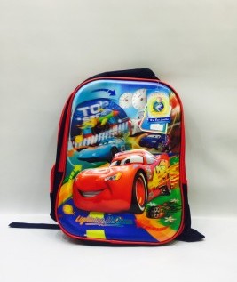 Mcqueen car themed 3D school bag 1