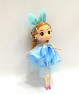 Blue Kawaii Mia Doll Key Chains