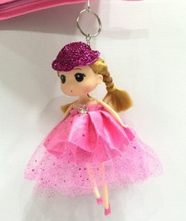 Pink Kawaii Mia Doll Key Chains 