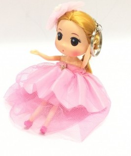 Pink Kawaii Mia Doll Key Chains