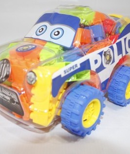 Building Blocks with Police Car Container 2