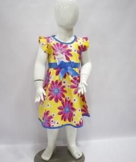 Floral Frock with Ribbon Bow 1